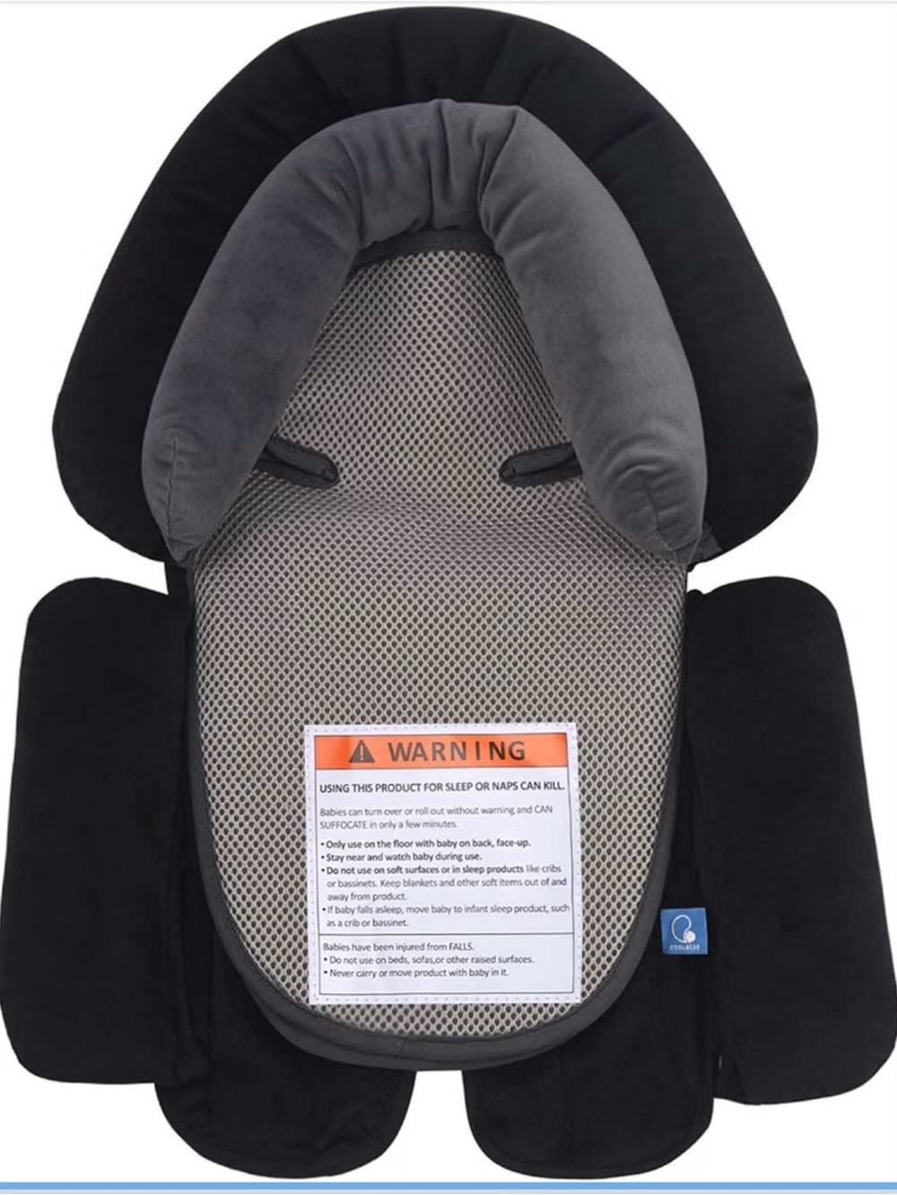 COOLBEBE 3-in-1 Reversible Newborn Car Seat Insert, Baby Head Support Pad